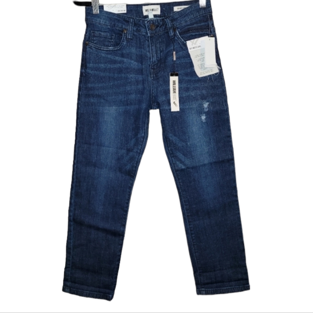 NWT! William Rast Denim High Rise Slouchy Boyfriend Oversized Size 24 NEW
